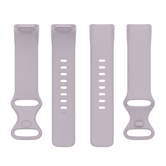 For Fitbit Charge 5 Silicone Watch Band, Size:S(Lavender Purple) by bashfashion