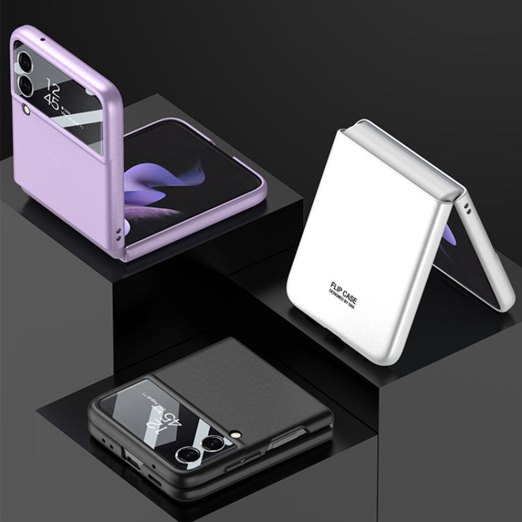 For Samsung Galaxy Z Flip3 5G GKK Integrated Ultra-thin Full Coverage Phone Flip Case(Purple) by GKK
