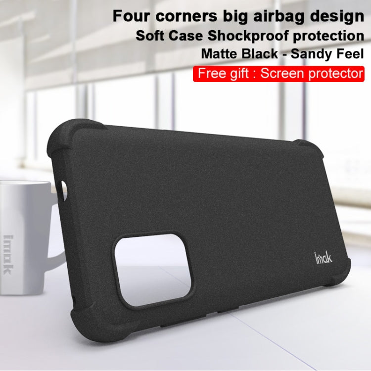 For Asus Zenfone 8 ZS590KS IMAK All-inclusive Shockproof Airbag TPU Case with Screen Protector(Matte Black) by imak