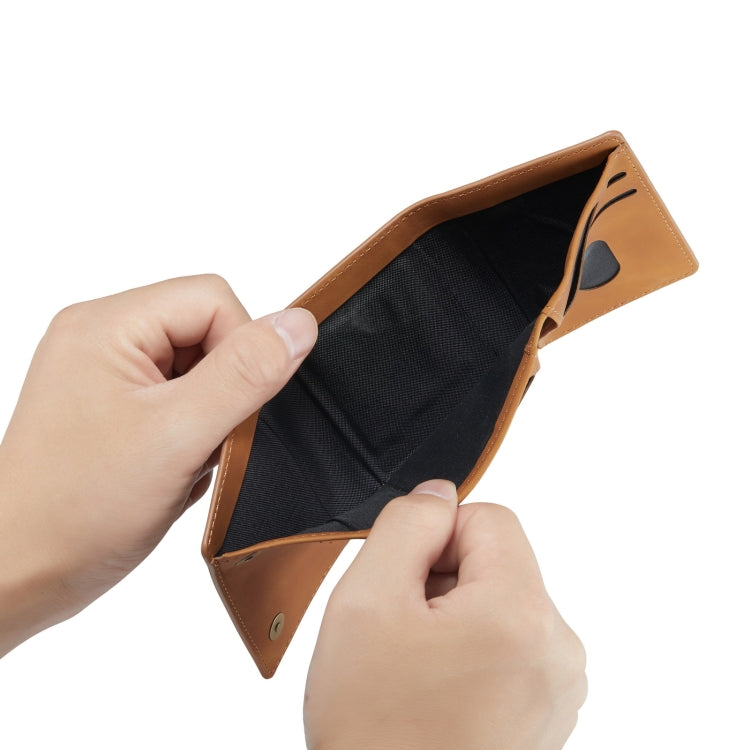 DG.MING M1 Series 3-Fold Multi Card Wallet(Brown) by DG.MING