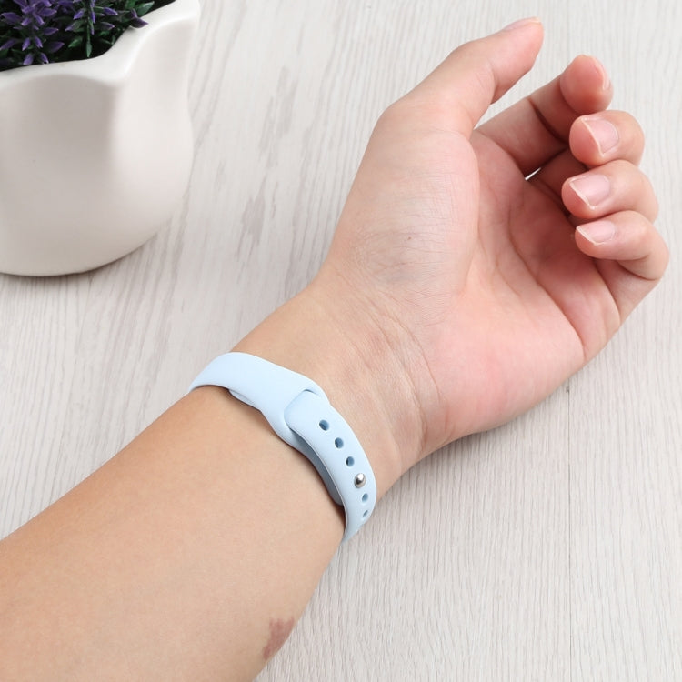 Slimming Silicone Watch Band For Apple Watch Ultra 49mm&Watch Ultra 2 49mm / Series 9&8&7 45mm / SE 3&SE 2&6&SE&5&4 44mm / 3&2&1 42mm(Mint Green) by bashfashion