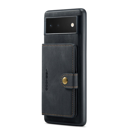 For Google Pixel 6 Pro JEEHOOD Retro Magnetic Detachable Phone Protective Case(Black) by JEEHOOD