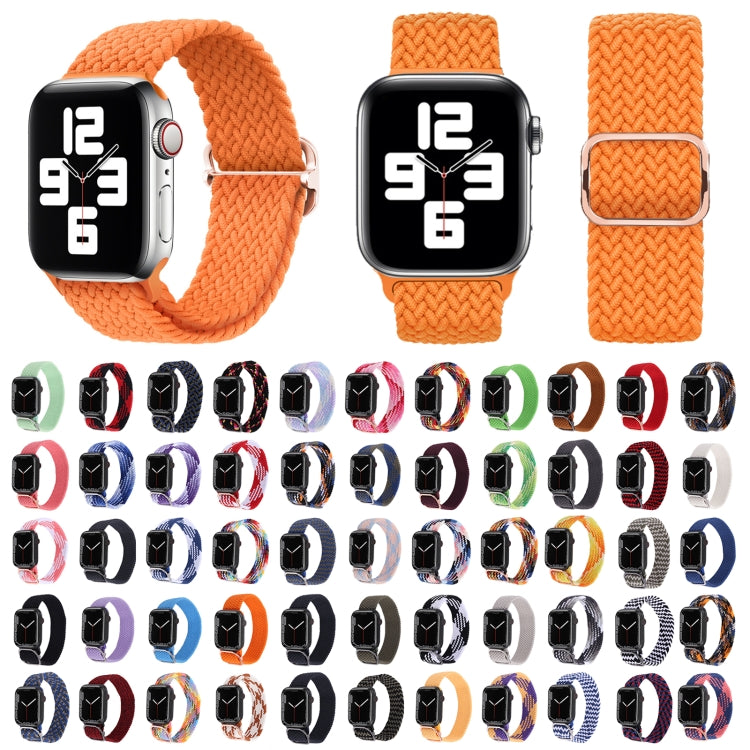 Nylon Braid Strap Watch Band For Apple Watch Series 9&8&7 41mm / SE 3&SE 2&6&SE&5&4 40mm / 3&2&1 38mm(54) by bashfashion