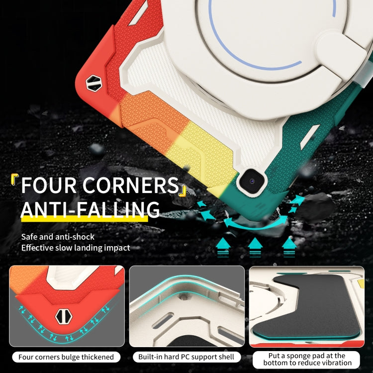 For Samsung Galaxy Tab A7 10.4 T505 Armor Contrast Color Silicone + PC Tablet Case(Blue) by bashfashion