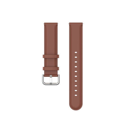 For Huawei Watch GT 3 42mm 20mm Round Tail Leather Watch Band(Brown) by bashfashion