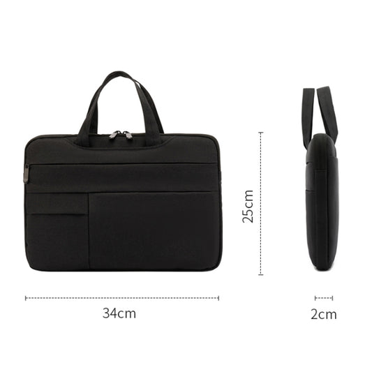 POFOKO C510 Waterproof Oxford Cloth Laptop Handbag For 12-13 inch Laptops(Black) by POFOKO
