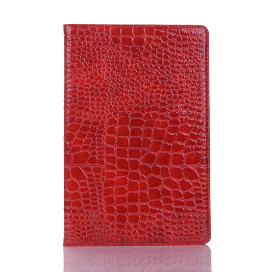 For Samsung Galaxy Tab A7 T500 Crocodile Texture Leather Tablet Case(Red) by bashfashion