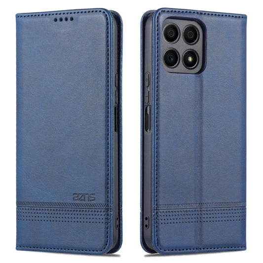 For Honor X30i AZNS Magnetic Calf Texture Horizontal Flip Leather Phone Case(Dark Blue) by AZNS