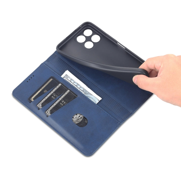 For Honor X30i AZNS Magnetic Calf Texture Horizontal Flip Leather Phone Case(Dark Blue) by AZNS