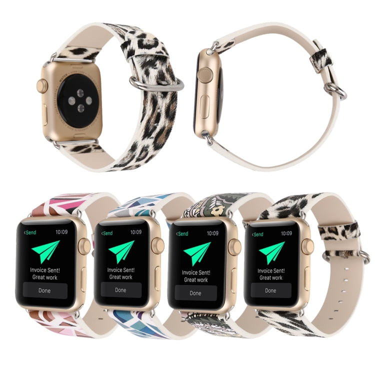 For Apple Watch Ultra 49mm&Watch Ultra 2 49mm / Series 9&8&7 45mm / SE 3&SE 2&6&SE&5&4 44mm / 3&2&1 42mm Fashion Strap Watch Band(Floral) by bashfashion