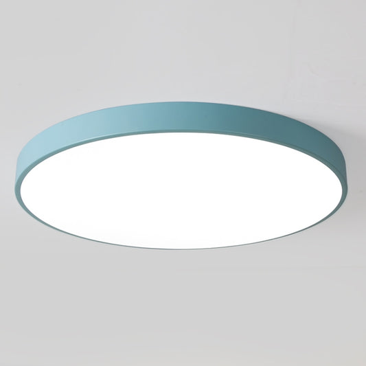 Macaron LED Round Ceiling Lamp, 3-Colors Light, Size:23cm(Blue) by bashfashion