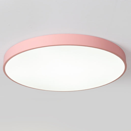 Macaron LED Round Ceiling Lamp, 3-Colors Light, Size:50cm(Pink) by bashfashion