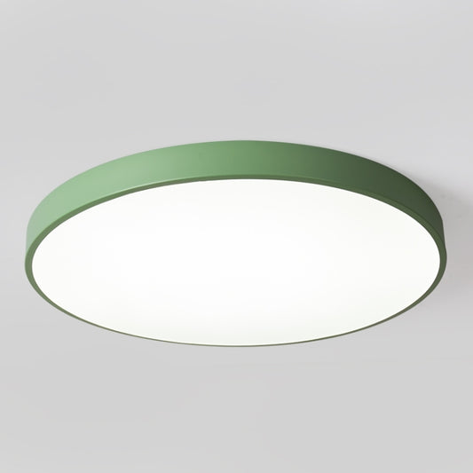 Macaron LED Round Ceiling Lamp, 3-Colors Light, Size:50cm(Green) by bashfashion