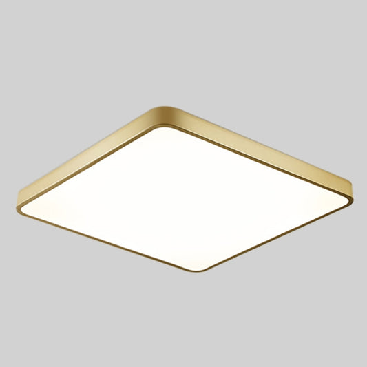 Macaron LED Square Ceiling Lamp, Stepless Dimming, Size:30cm(Gold) by bashfashion