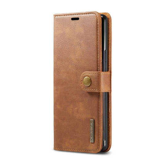 For Google Pixel 6 Pro DG.MING Crazy Horse Texture Detachable Magnetic Leather Phone Case(Brown) by DG.MING