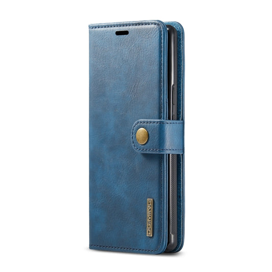 For Google Pixel 6 Pro DG.MING Crazy Horse Texture Detachable Magnetic Leather Phone Case(Blue) by DG.MING
