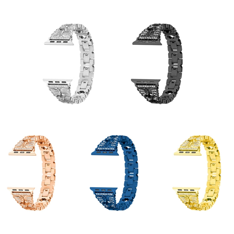 Stainless Steel Watch Band For Apple Watch Ultra 49mm&Watch Ultra 2 49mm / Series 9&8&7 45mm / SE 3&SE 2&6&SE&5&4 44mm / 3&2&1 42mm(Gold) by bashfashion