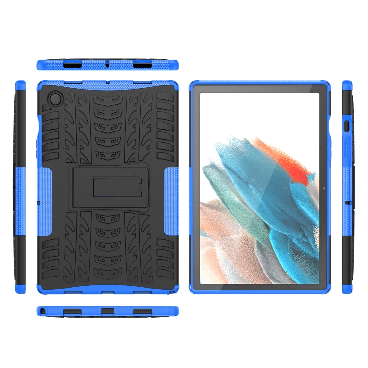 For Samsung Galaxy Tab A8 10.5 (2021) Tire Texture TPU + PC Tablet Case(Blue) by bashfashion