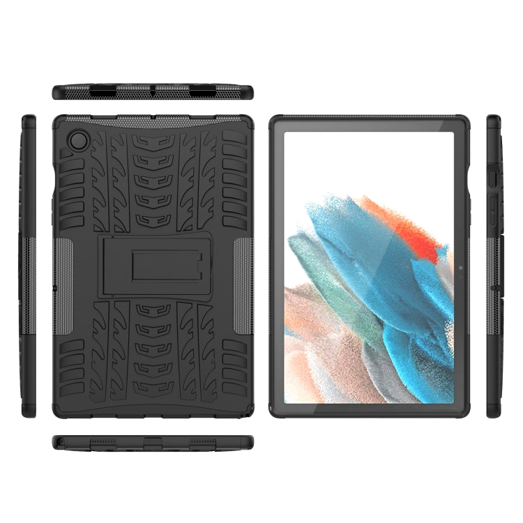 For Samsung Galaxy Tab A8 10.5 (2021) Tire Texture TPU + PC Tablet Case(Black) by bashfashion