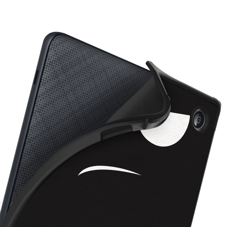 For KOBO Libra2 2021 Multi-folding Leather Tablet Case(Big Eye) by bashfashion