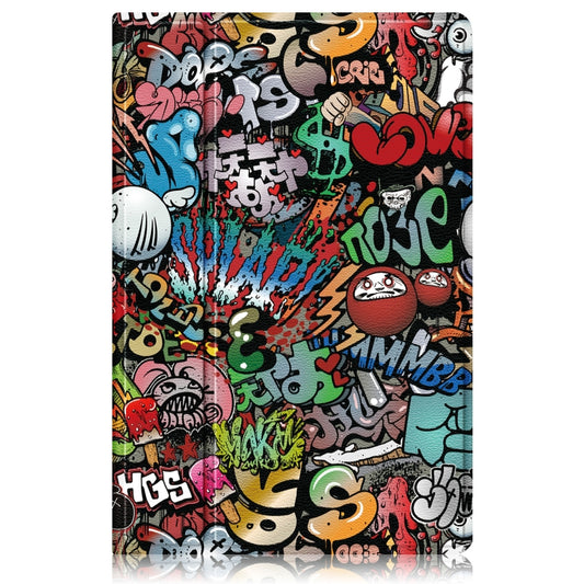For Samsung Galaxy Tab A8 2022 SM-X200 360 Degrees Rotation Leather Tablet Case(Graffiti) by bashfashion