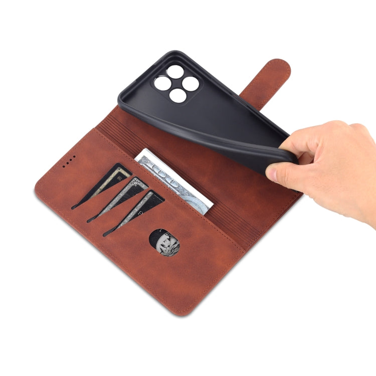 For Honor X30i AZNS Skin Feel Calf Texture Horizontal Flip Leather Phone Case(Brown) by AZNS