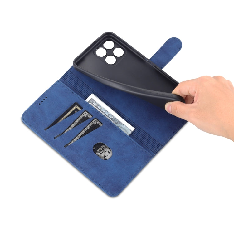 For Honor X30i AZNS Skin Feel Calf Texture Horizontal Flip Leather Phone Case(Blue) by AZNS