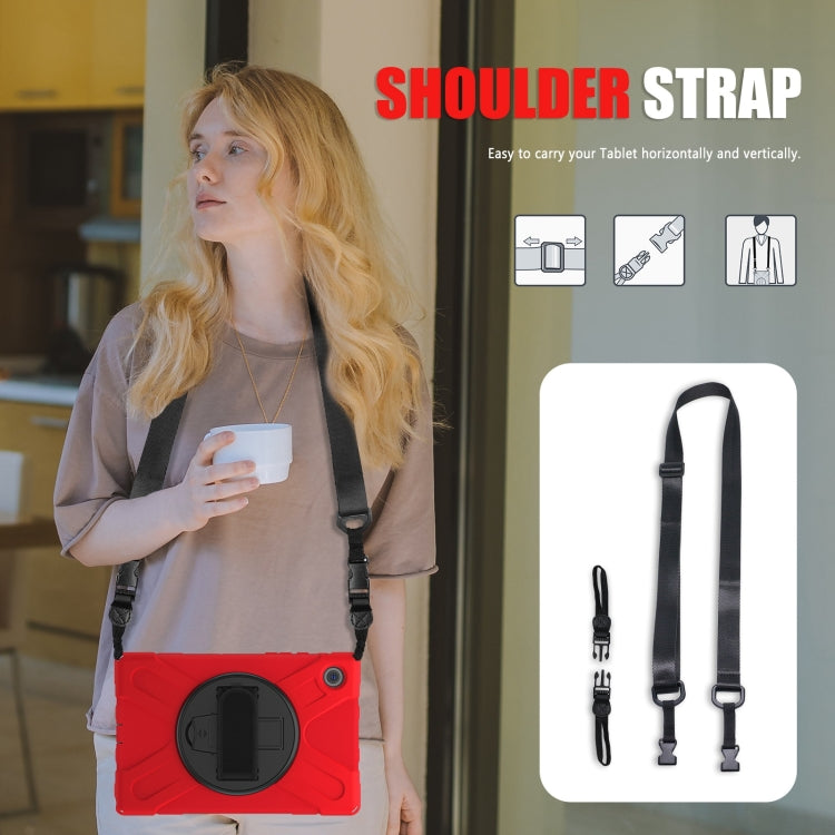 For Samsung Galaxy Tab A8 10.5 2021 Silicone + PC Tablet Case(Red) by bashfashion