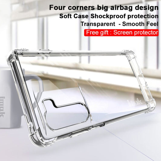 For Motorola Moto G200 5G / Edge S30 5G imak Airbag TPU Case with Screen Protector(Transparent) by imak