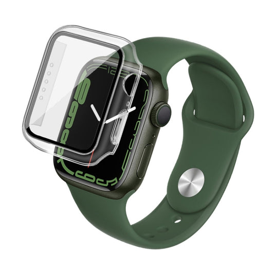 imak PC Case with Tempered Glass Film For Apple Watch Series 9 / 8 / 7 41mm(Transparent) by imak