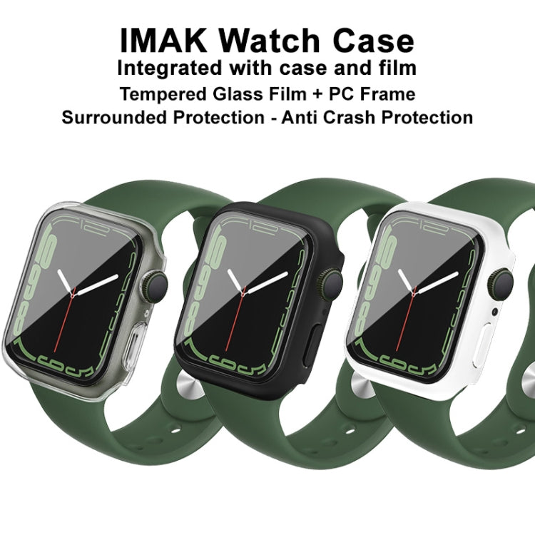 imak PC Case with Tempered Glass Film For Apple Watch Series 9 / 8 / 7 45mm(Transparent) by imak