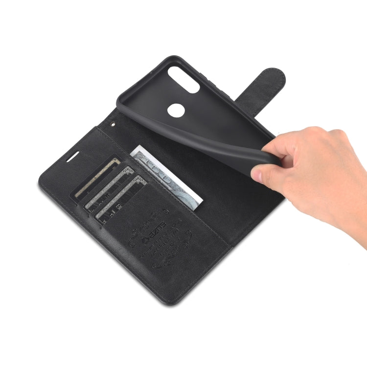 For Huawei Enjoy 20e AZNS Sheepskin Texture Flip Leather Phone Case(Black) by AZNS