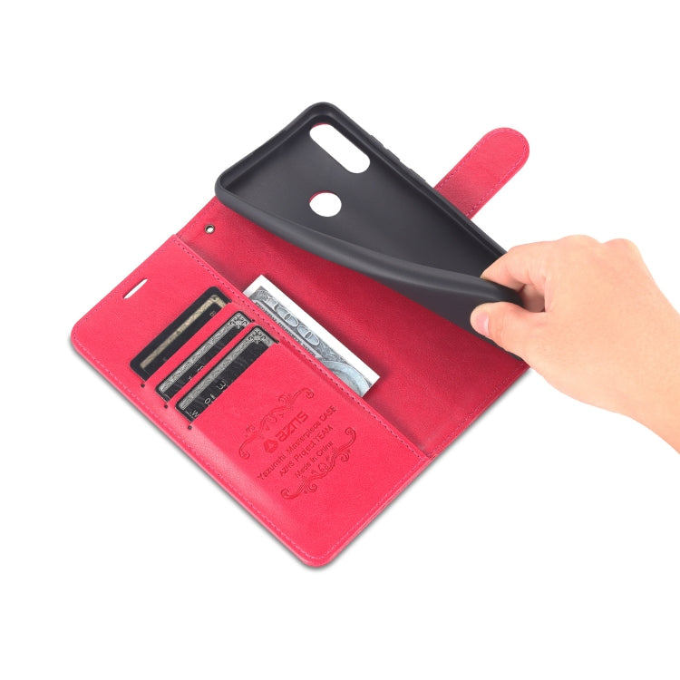 For Huawei Enjoy 20e AZNS Sheepskin Texture Flip Leather Phone Case(Red) by AZNS