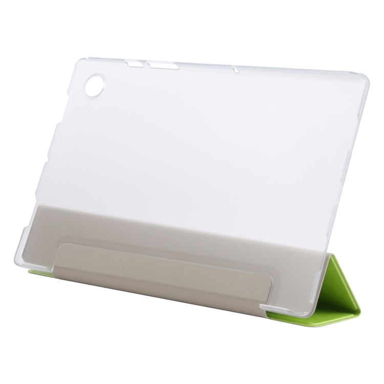 For Samsung Galaxy Tab A8 10.5 2021 X200 / X205 Silk Texture 3-fold Leather Tablet Case(Green) by bashfashion