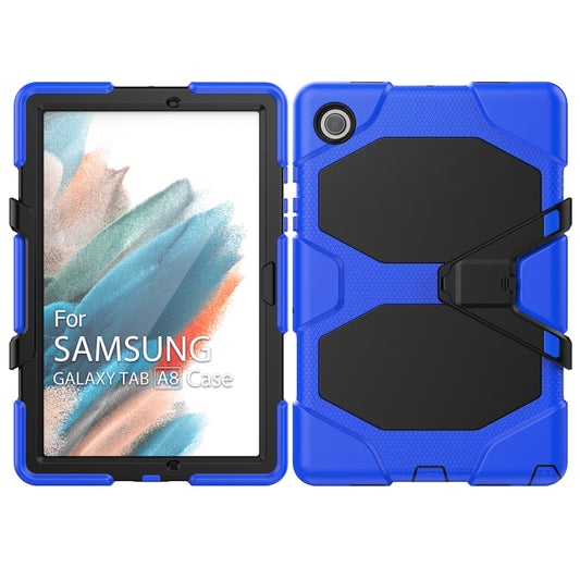 For Samsung Galaxy Tab A8 10.5 2021 X200 / X205 Colorful Silicon + PC Tablet Case(Blue) by bashfashion