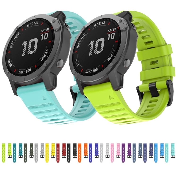 For Garmin Fenix 7 Silicone Watch Band(Army Green) by bashfashion