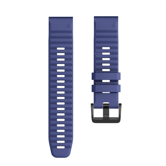For Garmin Fenix 7X Silicone Watch Band(Midnight Blue) by bashfashion