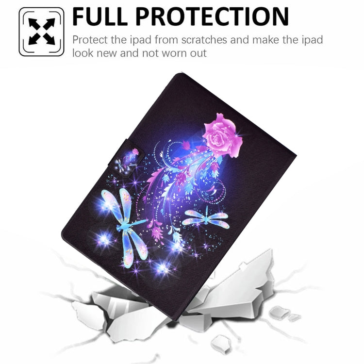 For Samsung Galaxy Tab A8 10.5 2021 Electric Pressed TPU Leather Tablet Case(Butterfly) by bashfashion
