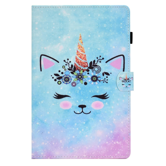 For Samsung Galaxy Tab A 10.1 2019 T510 Sewing Pen Slot Leather Tablet Case(Wildebeest) by bashfashion