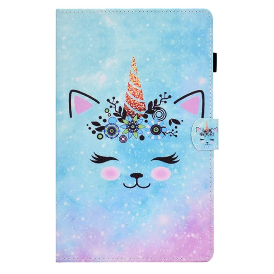 For Samsung Galaxy Tab A 10.1 2016 T580 Sewing Pen Slot Leather Tablet Case(Wildebeest) by bashfashion