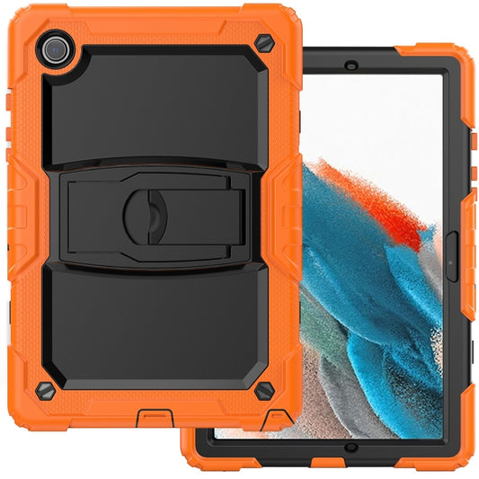 For Samsung Galaxy Tab A8 10.5 2021 Shockproof Black Silicone + PC Tablet Protective Case(Orange) by bashfashion