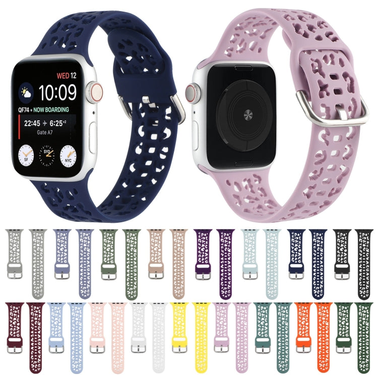 Hollow Out Silicone Watch Band For Apple Watch Ultra 49mm&Watch Ultra 2 49mm / Series 9&8&7 45mm / SE 3&SE 2&6&SE&5&4 44mm / 3&2&1 42mm(1) by bashfashion