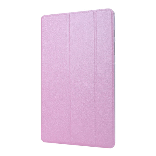 For Samsung Galaxy Tab S8 / Tab S7 Silk Texture Flip Leather Tablet Case(Pink) by bashfashion