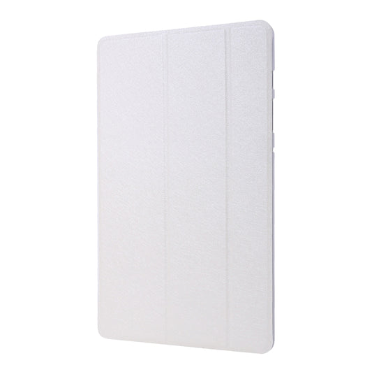 For Samsung Galaxy Tab S8+ / Tab S7+ Silk Texture Flip Leather Tablet Case(White) by bashfashion