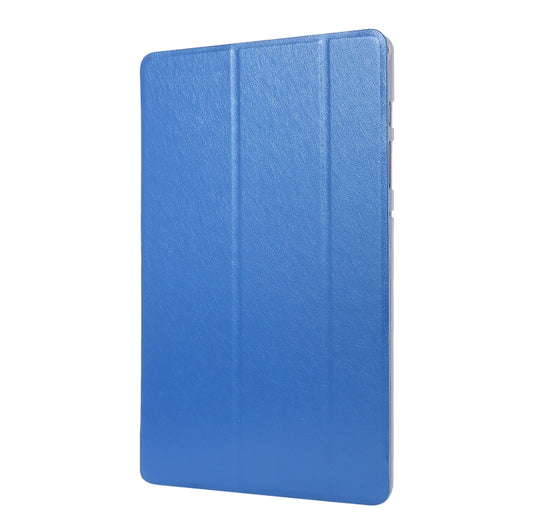 For Samsung Galaxy Tab S8+ / Tab S7+ Silk Texture Flip Leather Tablet Case(Blue) by bashfashion