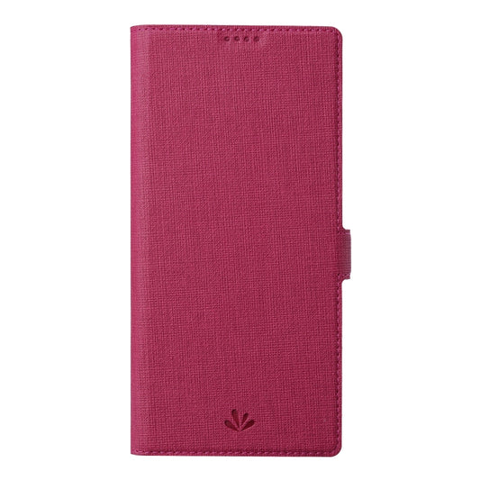 For Motorola Moto Edge X30 ViLi K Series Magnetic Buckle Leather Phone Case(Rose Red) by ViLi