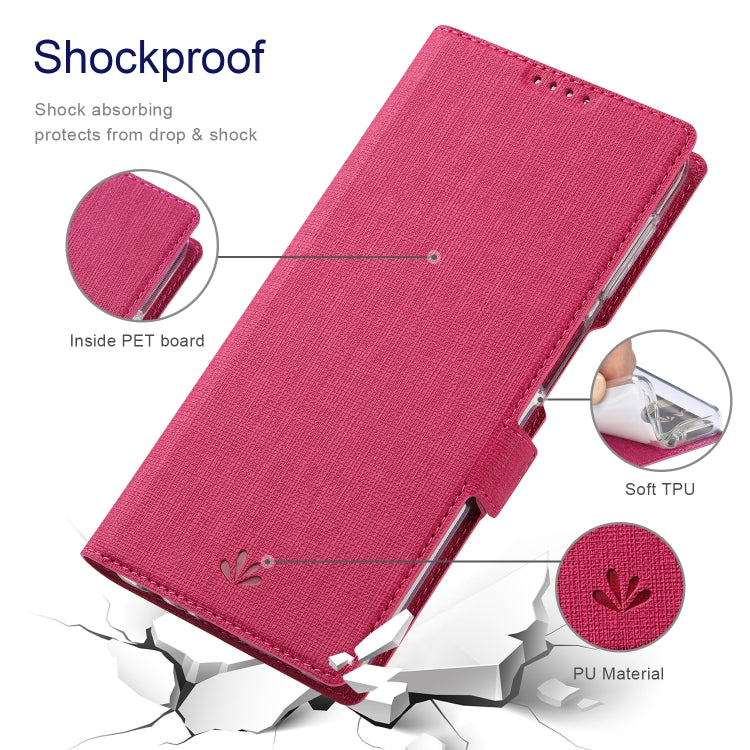For Nokia G300 ViLi K Series Magnetic Buckle Leather Phone Case(Rose Red) by ViLi