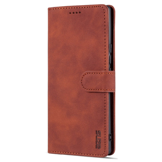 For Honor 60 AZNS Skin Feel Calf Texture Horizontal Flip Leather Phone Case(Brown) by AZNS