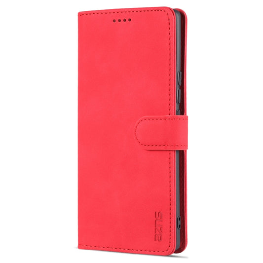 For Honor 60 AZNS Skin Feel Calf Texture Horizontal Flip Leather Phone Case(Red) by AZNS