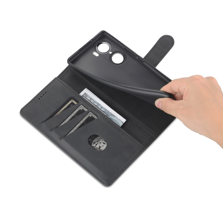 For Honor 60 AZNS Skin Feel Calf Texture Horizontal Flip Leather Phone Case(Black) by AZNS